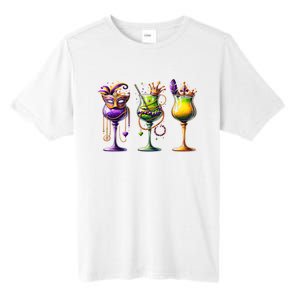 Mardi Gras Glass Funny Drinking Wine Festival Parade Tall Fusion ChromaSoft Performance T-Shirt