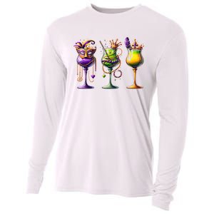 Mardi Gras Glass Funny Drinking Wine Festival Parade Cooling Performance Long Sleeve Crew