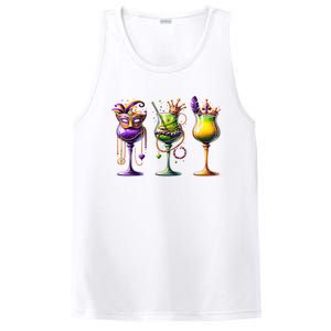 Mardi Gras Glass Funny Drinking Wine Festival Parade PosiCharge Competitor Tank