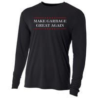 Make Garbage Great Again Funny Us Election Cooling Performance Long Sleeve Crew