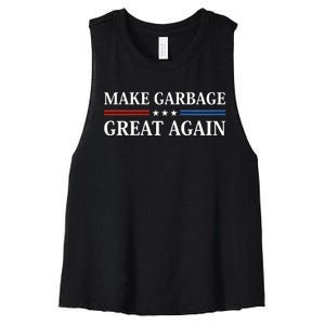 Make Garbage Great Again Women's Racerback Cropped Tank