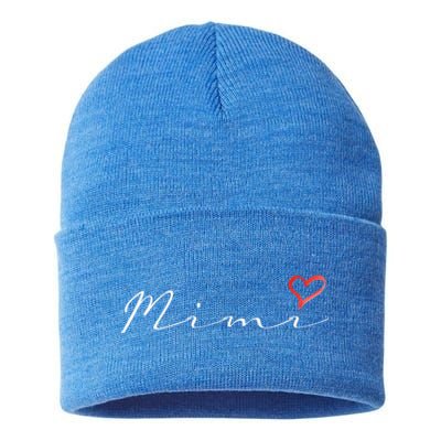 Mimi Grandma Grandmother Cute Mimi Gift Sustainable Knit Beanie