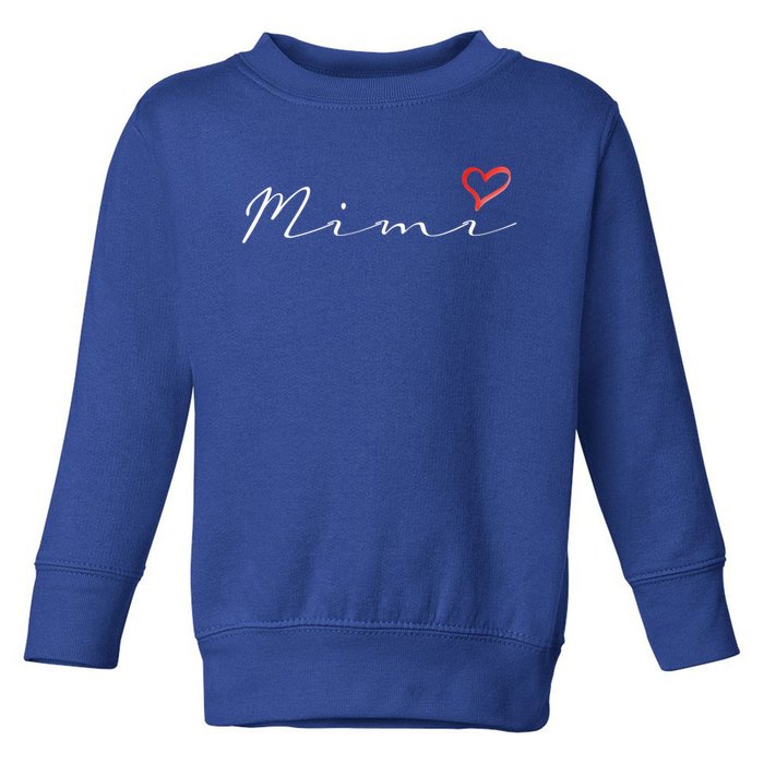 Mimi Grandma Grandmother Cute Mimi Gift Toddler Sweatshirt