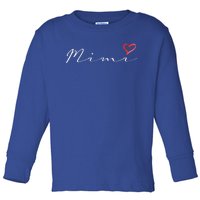 Mimi Grandma Grandmother Cute Mimi Gift Toddler Long Sleeve Shirt