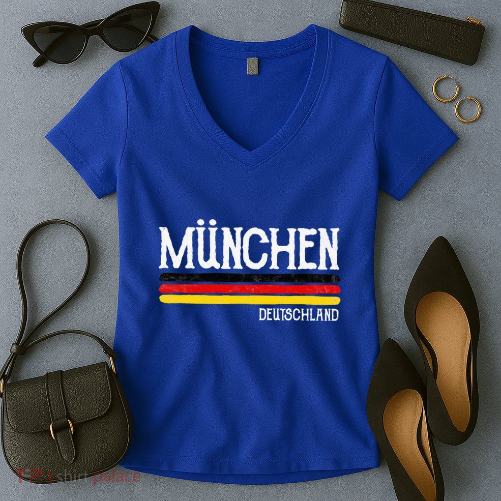 Munich Germany Gift Munchen Souvenir Women's V-Neck T-Shirt