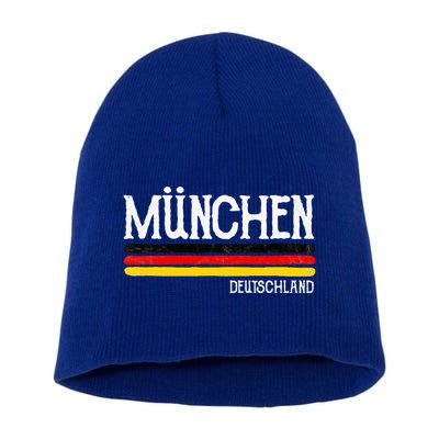 Munich Germany Gift Munchen Souvenir Short Acrylic Beanie