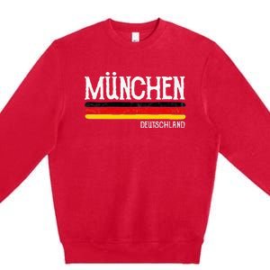 Munich Germany Gift Munchen Souvenir Premium Crewneck Sweatshirt