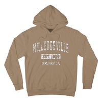 Milledgeville Georgia Ga Vintage Established Hoodie