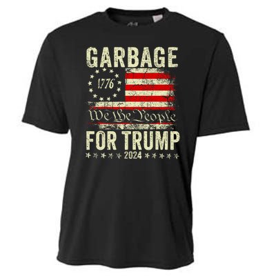 Make Garbage Great Again Garbage For Trump 2024 Cooling Performance Crew T-Shirt