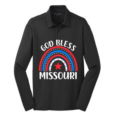 Missouri Great Gift I Love Missouri Usa Gift Silk Touch Performance Long Sleeve Polo