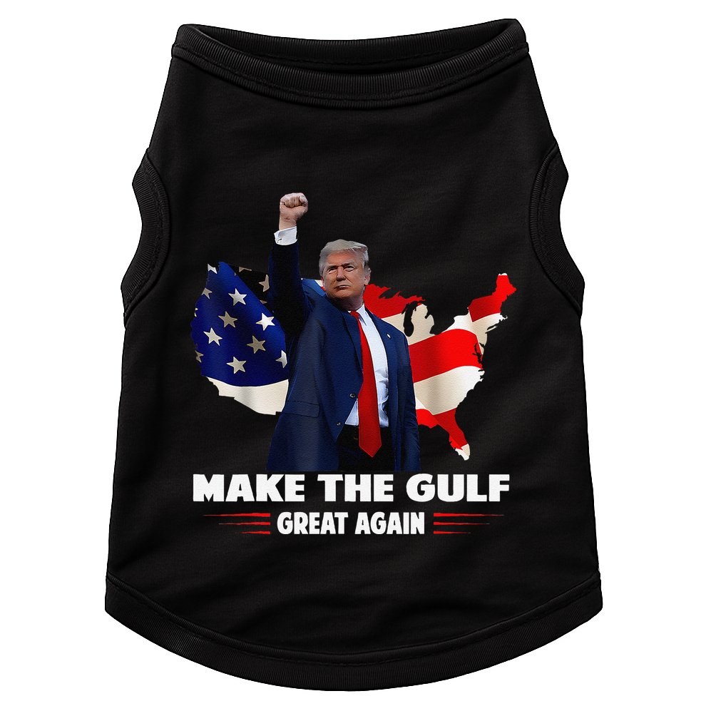 Make Gulf Great Again Funny Trump Gulf Of Mexico Doggie Tank