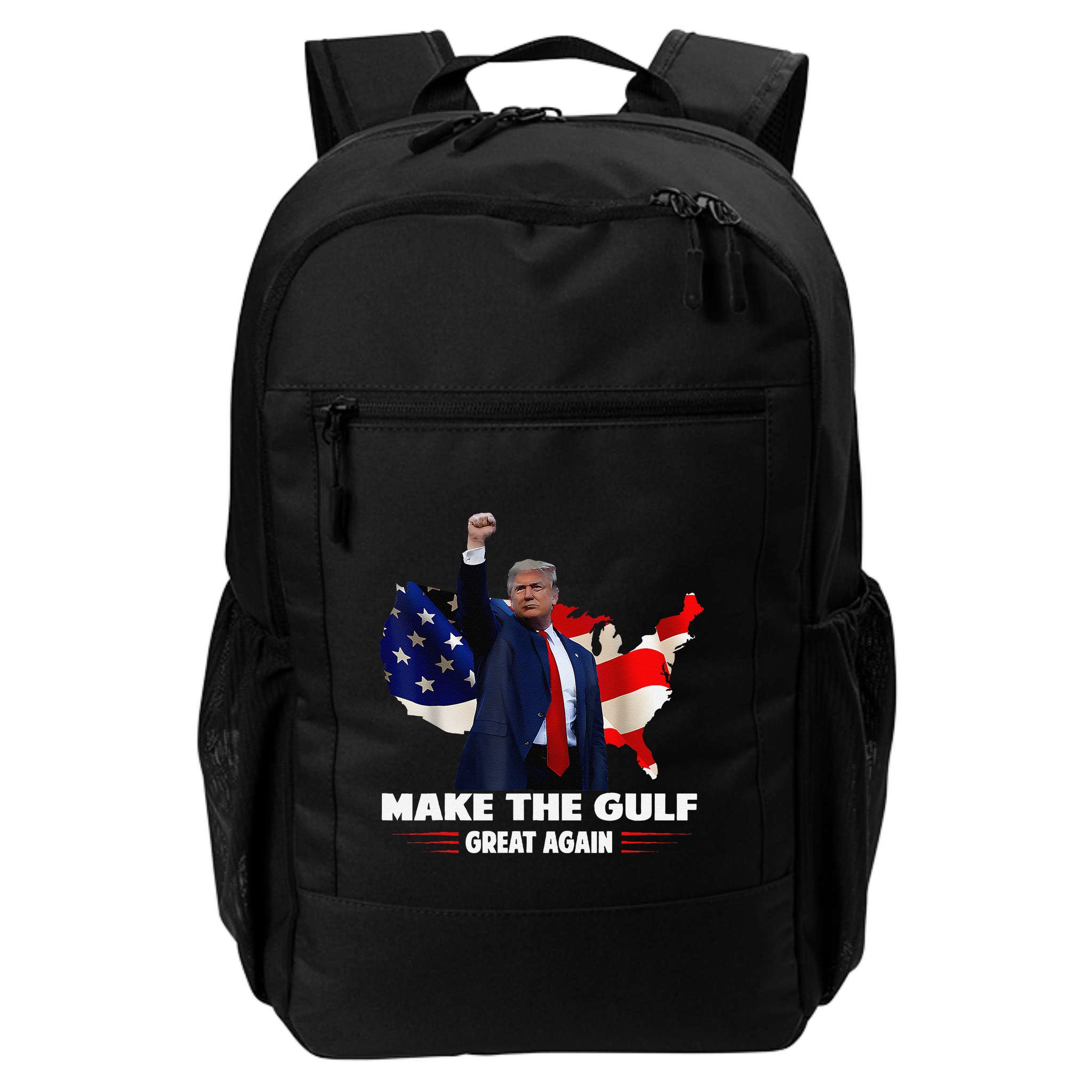 Make Gulf Great Again Funny Trump Gulf Of Mexico Backpack