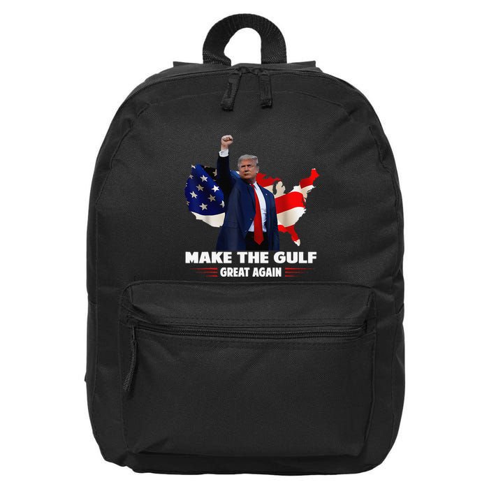Make Gulf Great Again Funny Trump Gulf Of Mexico 16 in Basic Backpack