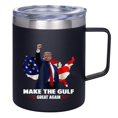 Make Gulf Great Again Funny Trump Gulf Of Mexico 12oz Stainless Steel Coffee Mug