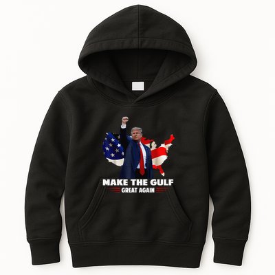 Make Gulf Great Again Funny Trump Gulf Of Mexico Kids Hoodie