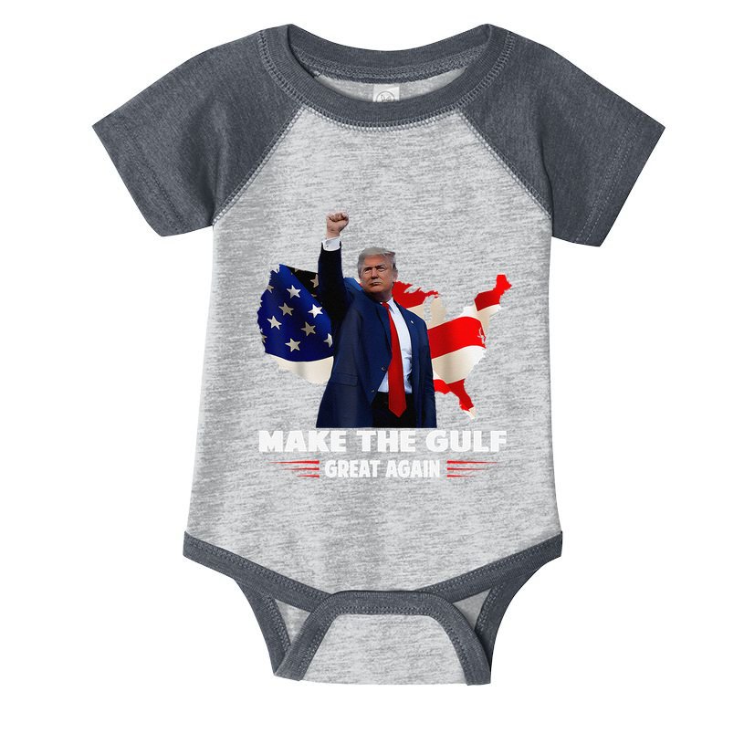 Make Gulf Great Again Funny Trump Gulf Of Mexico Infant Baby Jersey Bodysuit