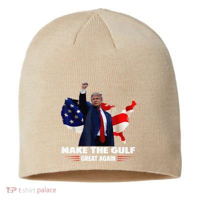 Make Gulf Great Again Funny Trump Gulf Of Mexico Sustainable Beanie