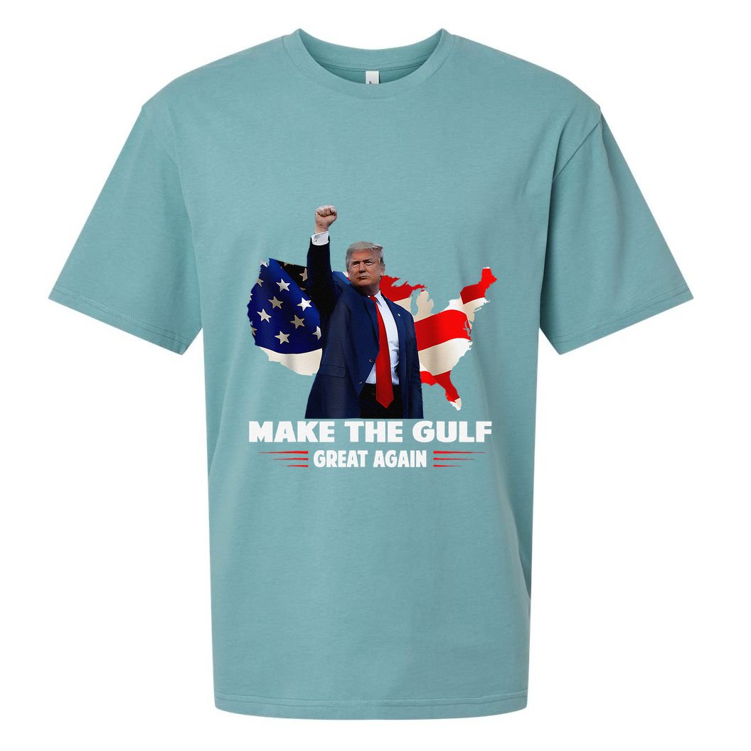 Make Gulf Great Again Funny Trump Gulf Of Mexico Sueded Cloud Jersey T-Shirt