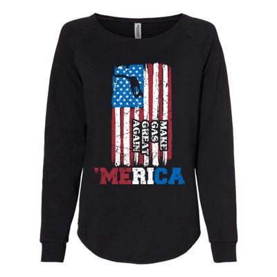 Make Gas Great Again Merica Petrol Pump Us Flag Great Gift Womens California Wash Sweatshirt