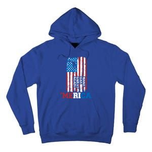 Make Gas Great Again Merica Petrol Pump Us Flag Great Gift Tall Hoodie