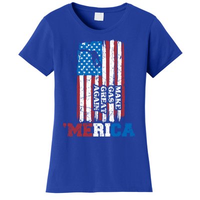 Make Gas Great Again Merica Petrol Pump Us Flag Great Gift Women's T-Shirt