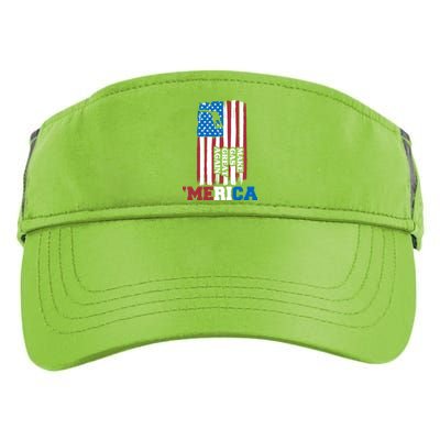 Make Gas Great Again Merica Petrol Pump Us Flag Gift Adult Drive Performance Visor