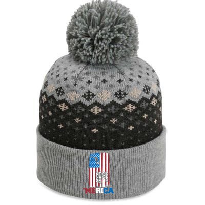 Make Gas Great Again Merica Petrol Pump Us Flag Gift The Baniff Cuffed Pom Beanie