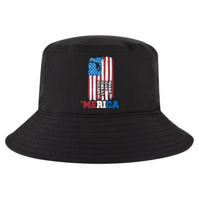 Make Gas Great Again Merica Petrol Pump Us Flag Gift Cool Comfort Performance Bucket Hat