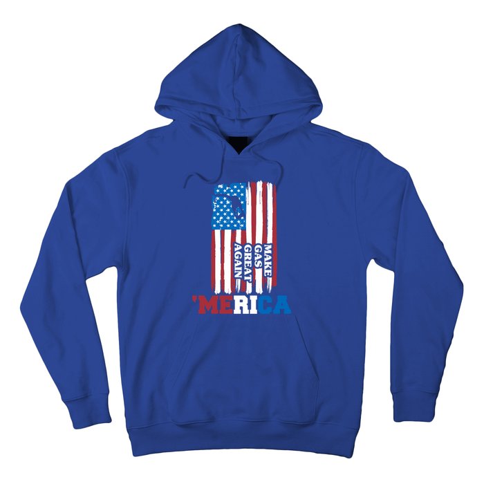 Make Gas Great Again Merica Petrol Pump Us Flag Gift Hoodie