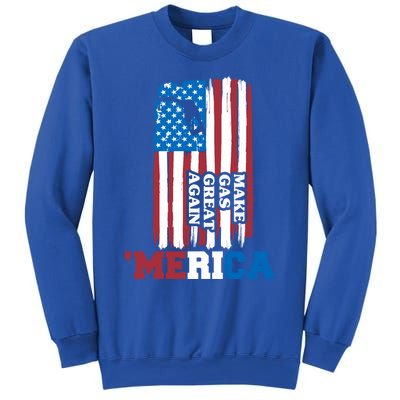 Make Gas Great Again Merica Petrol Pump Us Flag Gift Sweatshirt