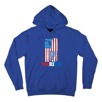 Make Gas Great Again Merica Petrol Pump Us Flag Gift Tall Hoodie