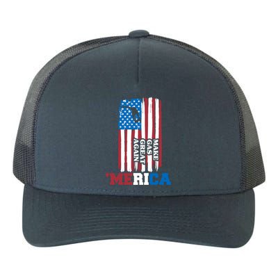 Make Gas Great Again Merica Petrol Pump Us Flag Gift Yupoong Adult 5-Panel Trucker Hat