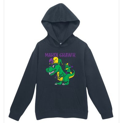 Mardi Gras Grawr Trex Voodoo Dab Dinosaur Urban Pullover Hoodie