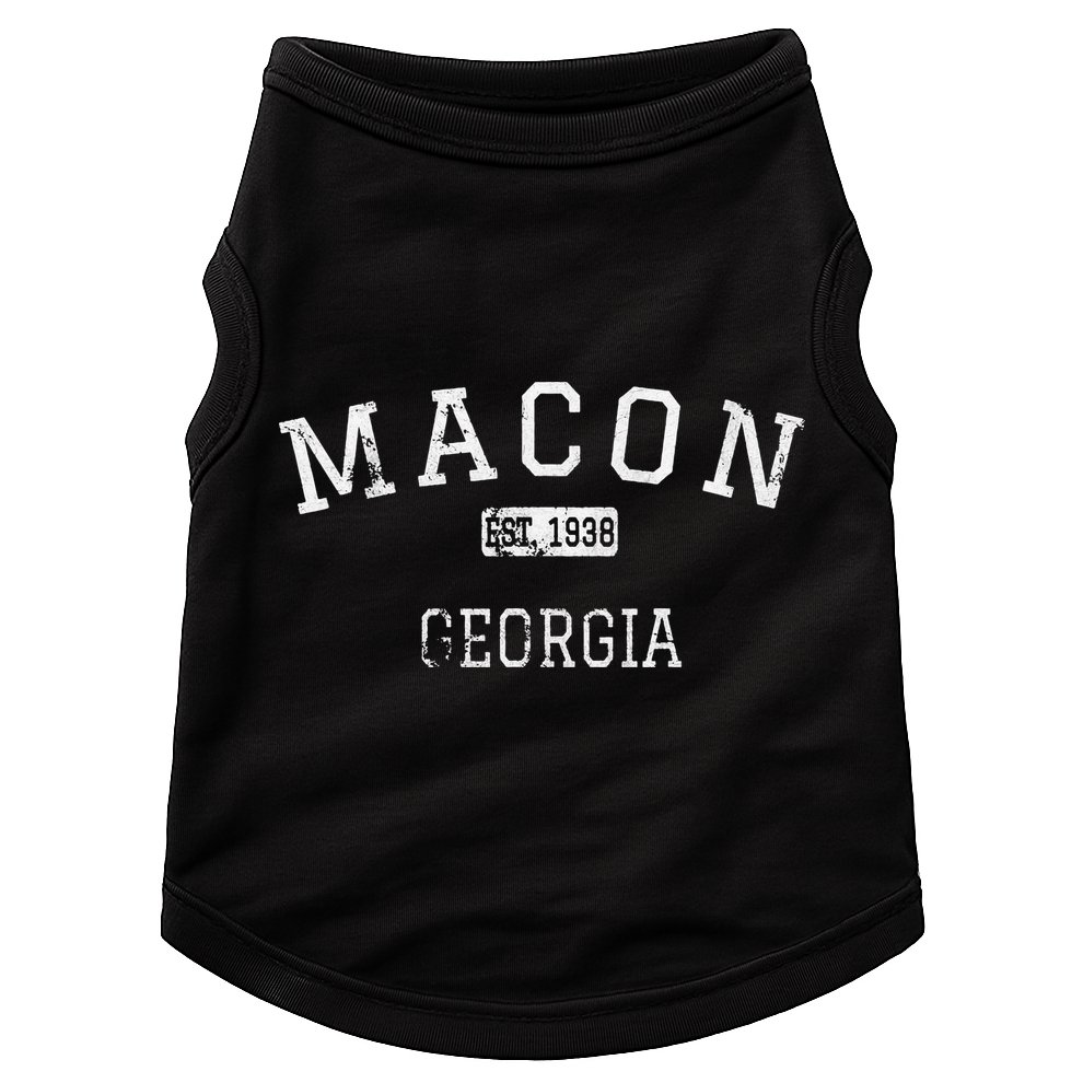 Macon Georgia GA Vintage Athletic Sports Doggie Tank
