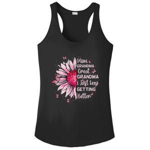 Mom Grandma Great Grandma I Just Keep Getting Better Mother Ladies PosiCharge Competitor Racerback Tank