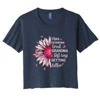 Mom Grandma Great Grandma I Just Keep Getting Better Mother Women's Crop Top Tee