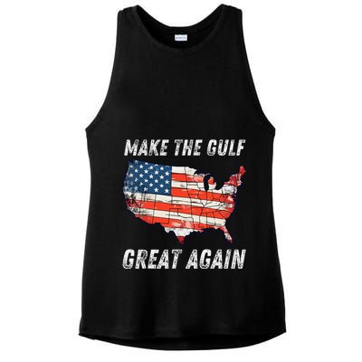 Make Gulf Great Again Trump Gulf Of Usa America Trump Ladies PosiCharge Tri-Blend Wicking Tank