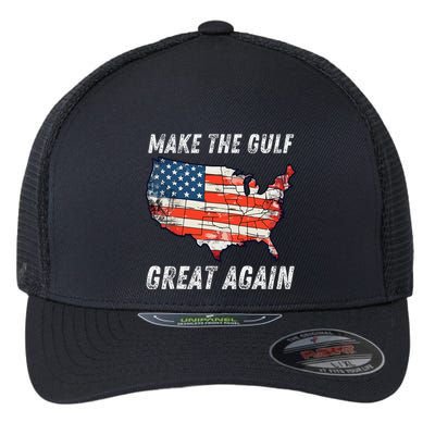 Make Gulf Great Again Trump Gulf Of Usa America Trump Flexfit Unipanel Trucker Cap