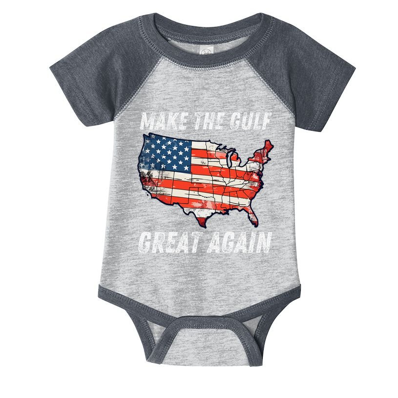 Make Gulf Great Again Trump Gulf Of Usa America Trump Infant Baby Jersey Bodysuit