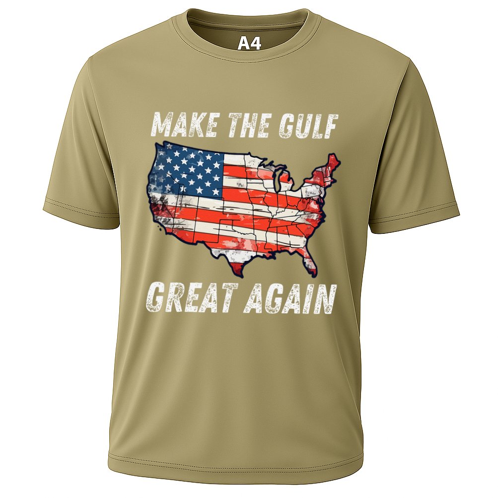 Make Gulf Great Again Trump Gulf Of Usa America Trump Cooling Performance Crew T-Shirt
