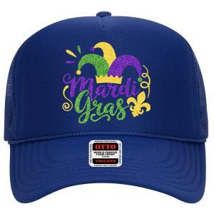 Mardi Gras Gift And Funny Capuchon Mardi Gras Gift High Crown Mesh Back Trucker Hat