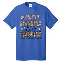 Mom Grandma Great Grandma I Just Keep Getting Better Flower Gift Tall T-Shirt