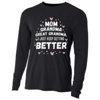 Mom Grandma Great Grandma, I Just Keep Getting Better Cooling Performance Long Sleeve Crew