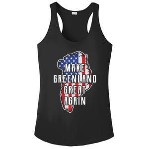 Make Greenland Great Again 51st State Usa Flag Retro Meaningful Gift Ladies PosiCharge Competitor Racerback Tank