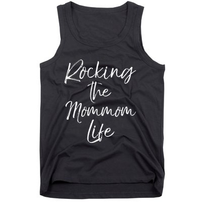 Music Grandma Gift From Grandkids Rocking The Mommom Life Tank Top