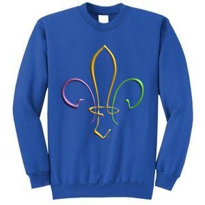 Mardi Gras Gold Purple Green Fleur De Lis Gift Sweatshirt