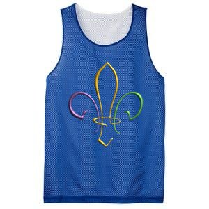 Mardi Gras Gold Purple Green Fleur De Lis Gift Mesh Reversible Basketball Jersey Tank