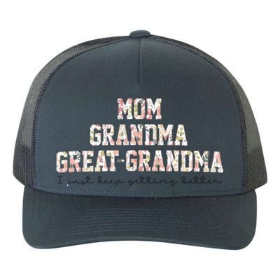 Mom Grandma Great Grandma Pregnancy Announcement Yupoong Adult 5-Panel Trucker Hat