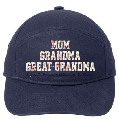 Mom Grandma Great Grandma Pregnancy Announcement 7-Panel Snapback Hat