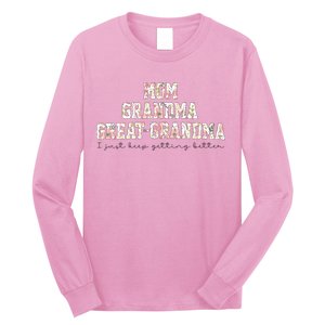 Mom Grandma Great Grandma Pregnancy Announcement Long Sleeve Shirt